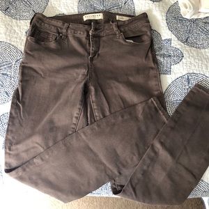 Bullhead brown skinny jeans bought at Pac Sun